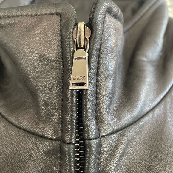 MARC NEW YORK LEATHER JACKET - Picture 3 of 4